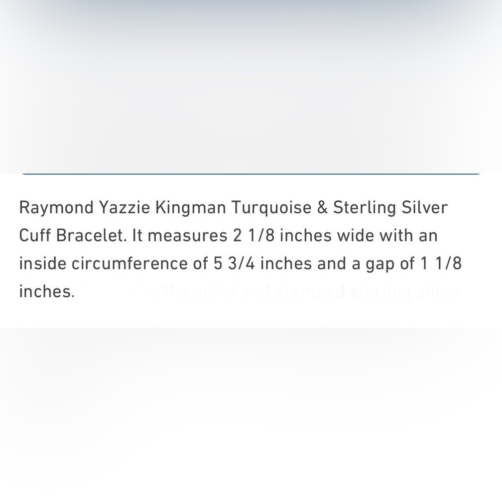 Cuff bracelet by Raymond Yazzie RARE FIND!!! - Picture 11 of 11